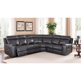 Vernetta Leather Reclining Sectional