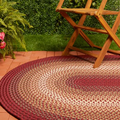 August Grove Epes Handmade Braided Red Indoor Outdoor Area Rug August Grove Rug Size Oval 8 X 11 Dailymail