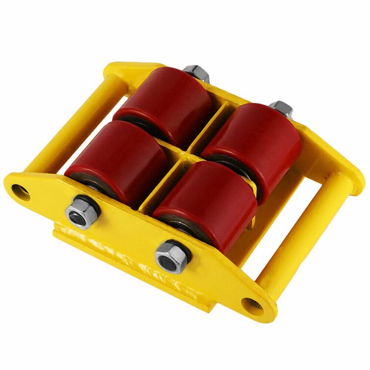 NEW Heavy Duty Machine Dolly Skate Machinery Roller Mover Cargo Trolley 6 Ton US