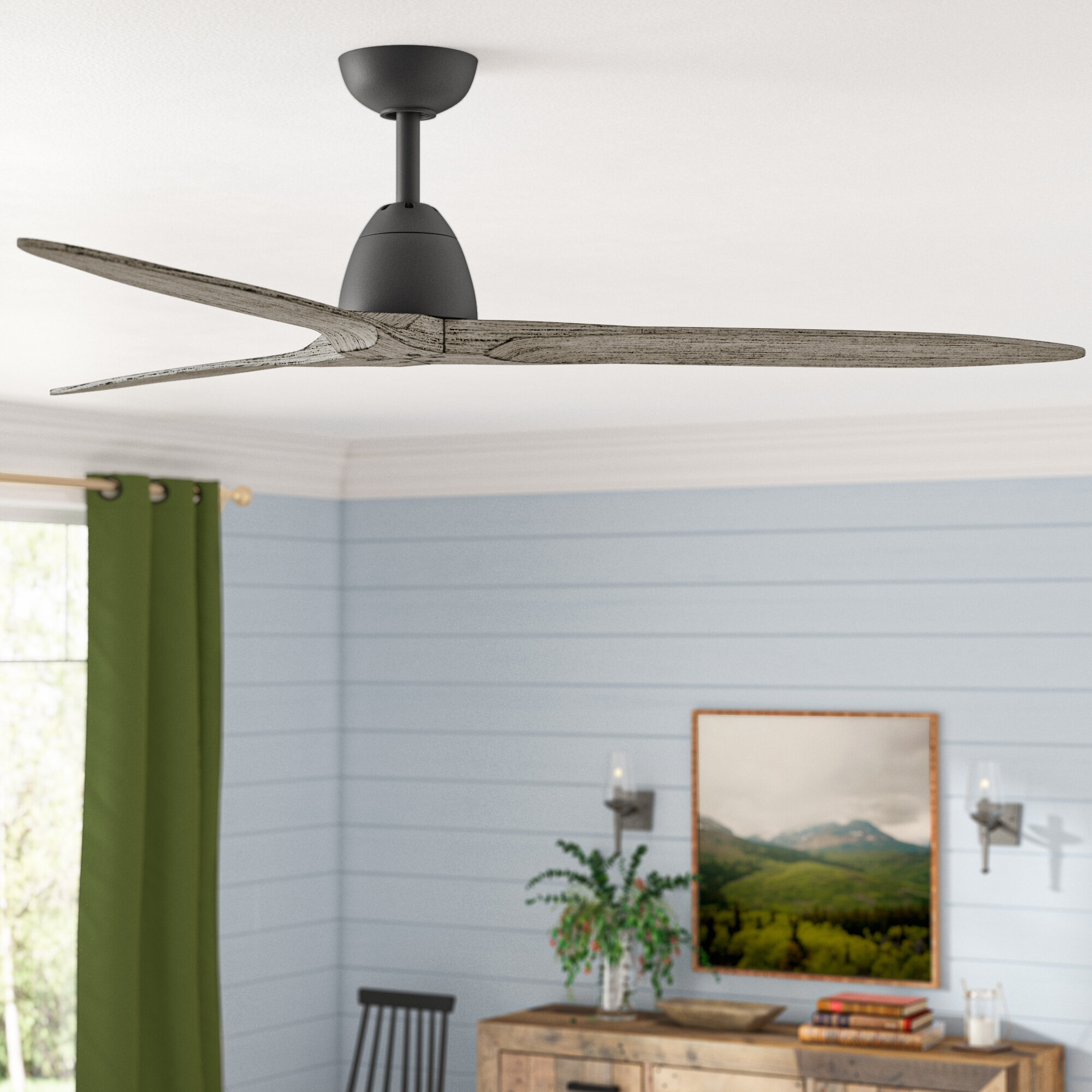 Union Rustic 60 Sherwood 3 Blade Standard Ceiling Fan With Remote Control Reviews Wayfair