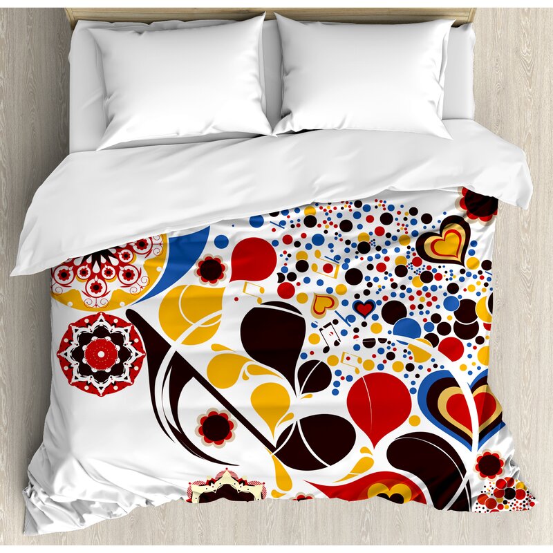 East Urban Home Abstract Colorful Graphic Design Of Floral Motifs