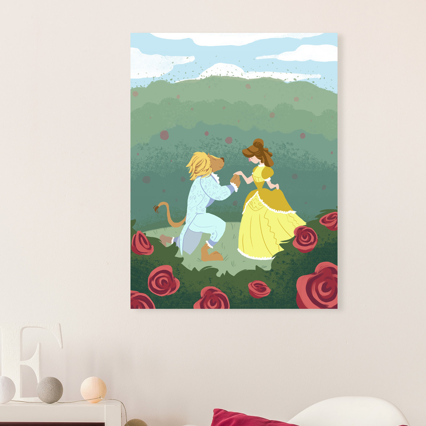 Harriet Bee Ridgefield Beauty And The Beast Canvas Art Wayfair