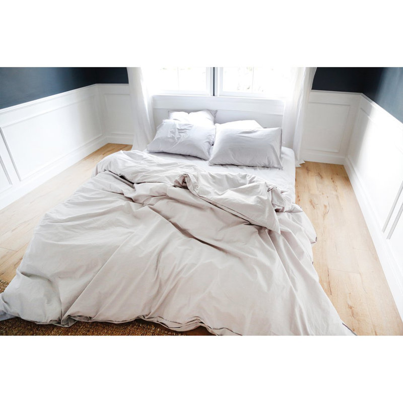 100/% Egyptian Cotton Duvet Cover Or Fitted Sheet Pillow case Charcoal Grey T200