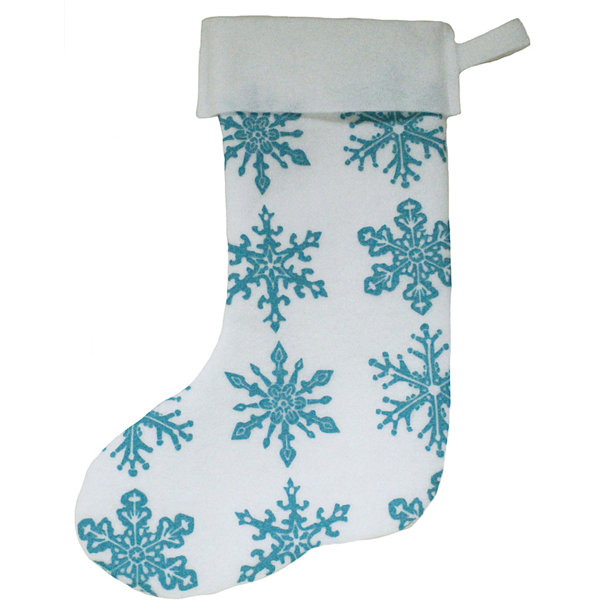 Artgoodies Snowflake Block Print Stocking & Reviews Wayfair