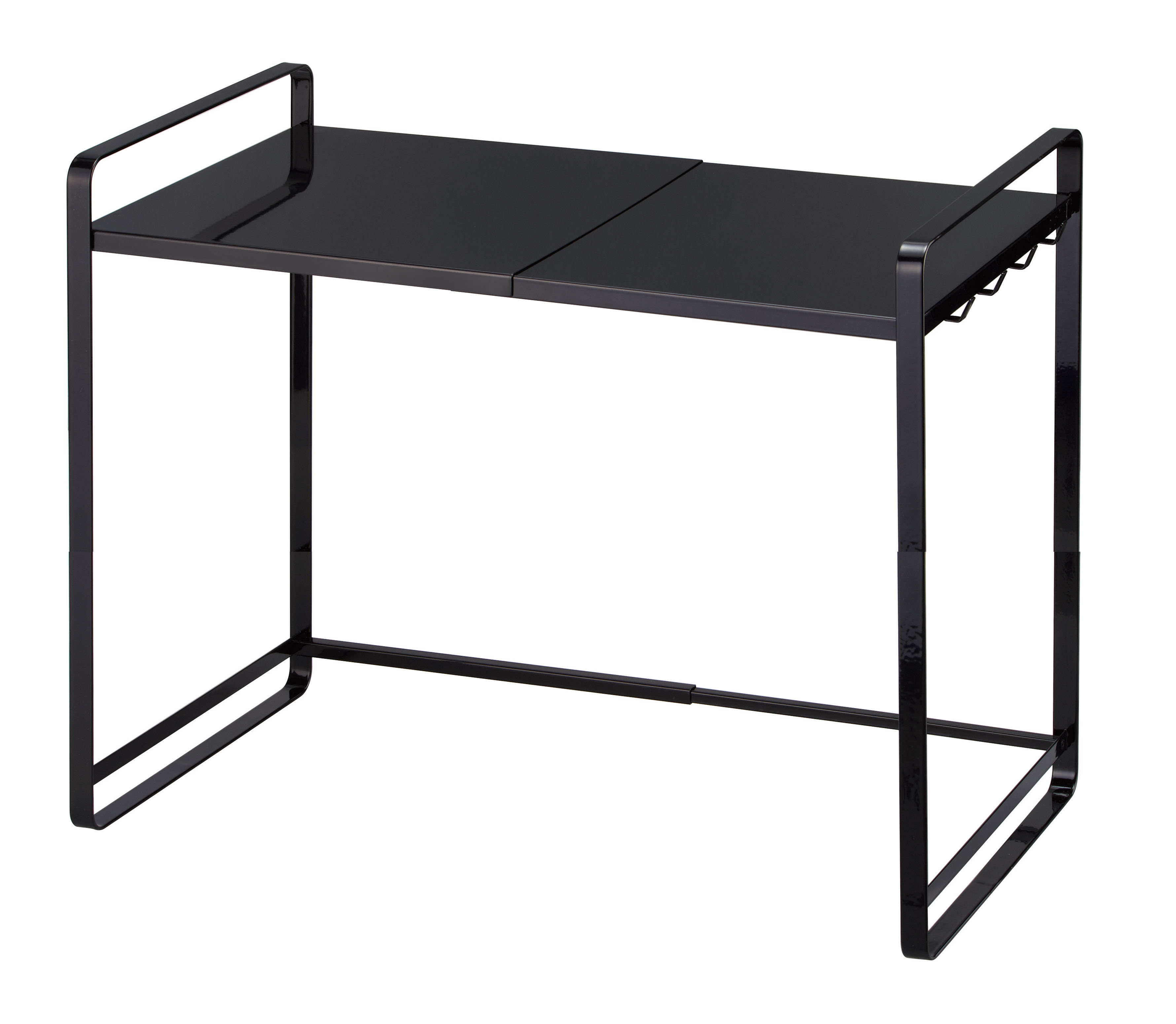 Yamazaki USA Yamazaki Home Expandable Countertop Shelf, Steel, Holds 30