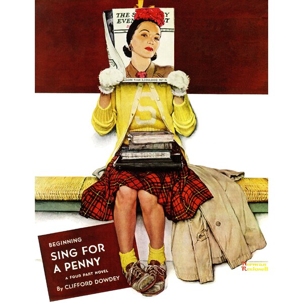Norman Rockwell Glamour Girl Print DOUBLE TAKE