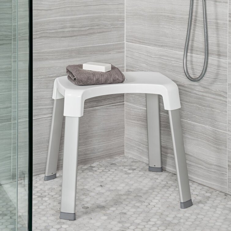 Symple Stuff Ratchford 16'' W Plastic Shower Bench & Reviews | Wayfair