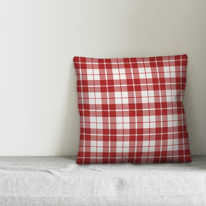 August Grove Wilhoite Plaid Throw Pillow Cover Wayfair Ca