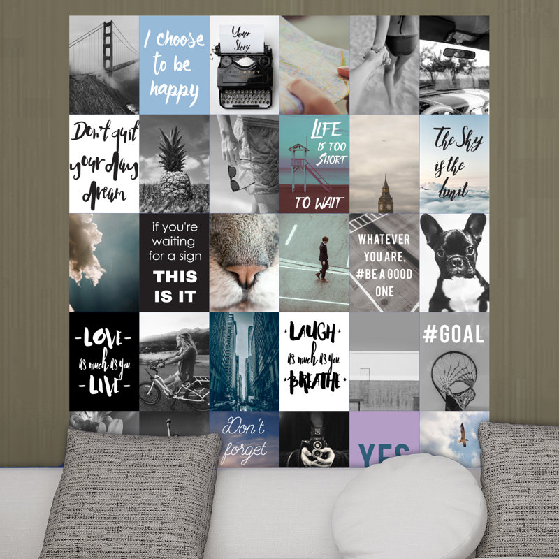 Wrought Studio Travel Collage Mural 30 Piece Wall Decal Set Reviews Wayfair
