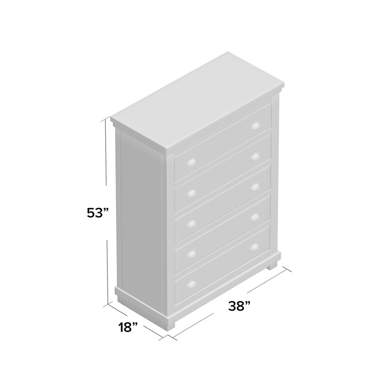 Lark Manor Castagnier 5 Drawer Chest Reviews