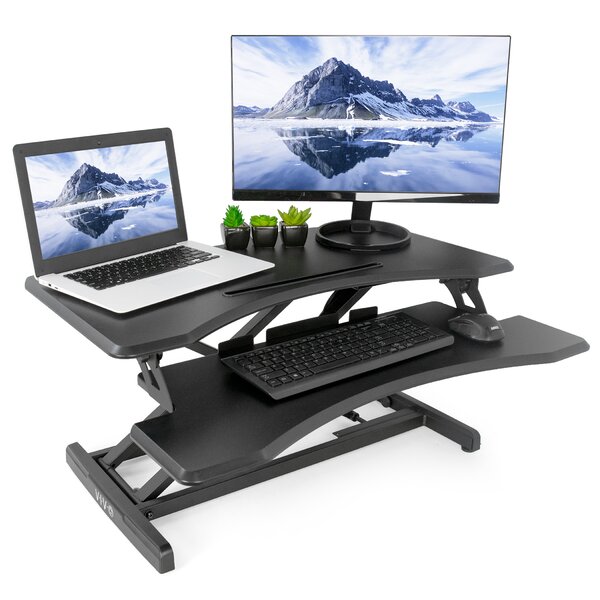 Ebern Designs Hoopa Height Adjustable Standing Desk | Wayfair