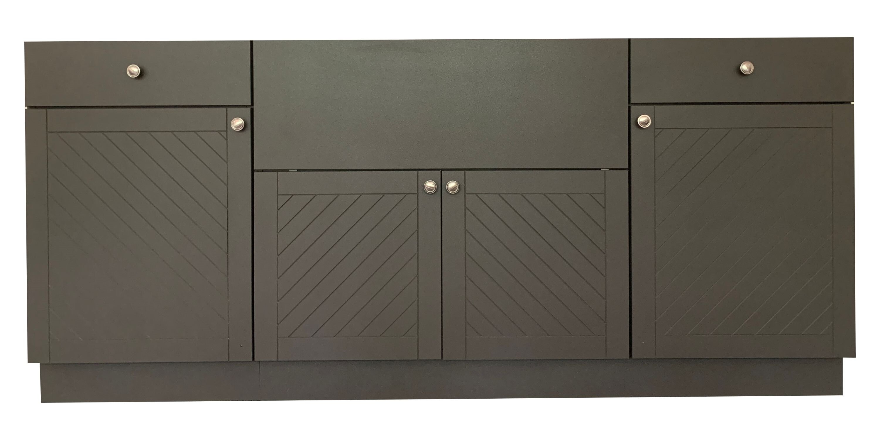 Marbella Outdoor Inc 77 4 Piece Modular Outdoor Kitchen Cabinet Wayfair