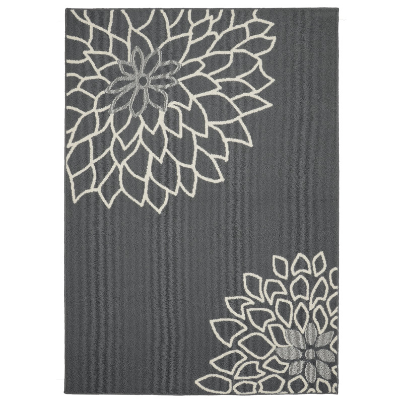 Garland Rug Mikasa 5 Ft X 7 Ft Area Rug Cinder Grey Ivory Wayfair Ca