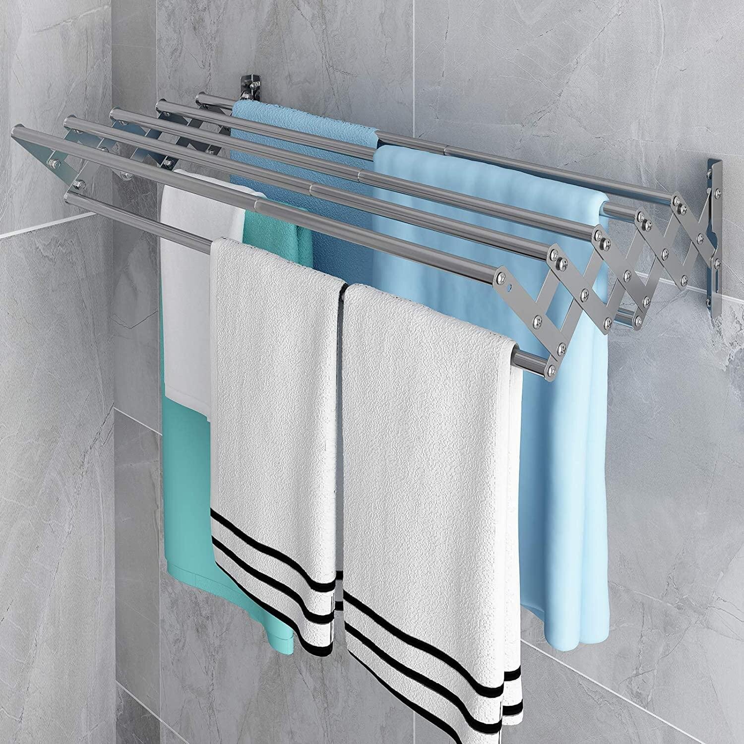 Household Essentials 30-Line Outdoor Laundry Solution Clothes Drying Rack 