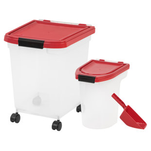 double sided dog food container