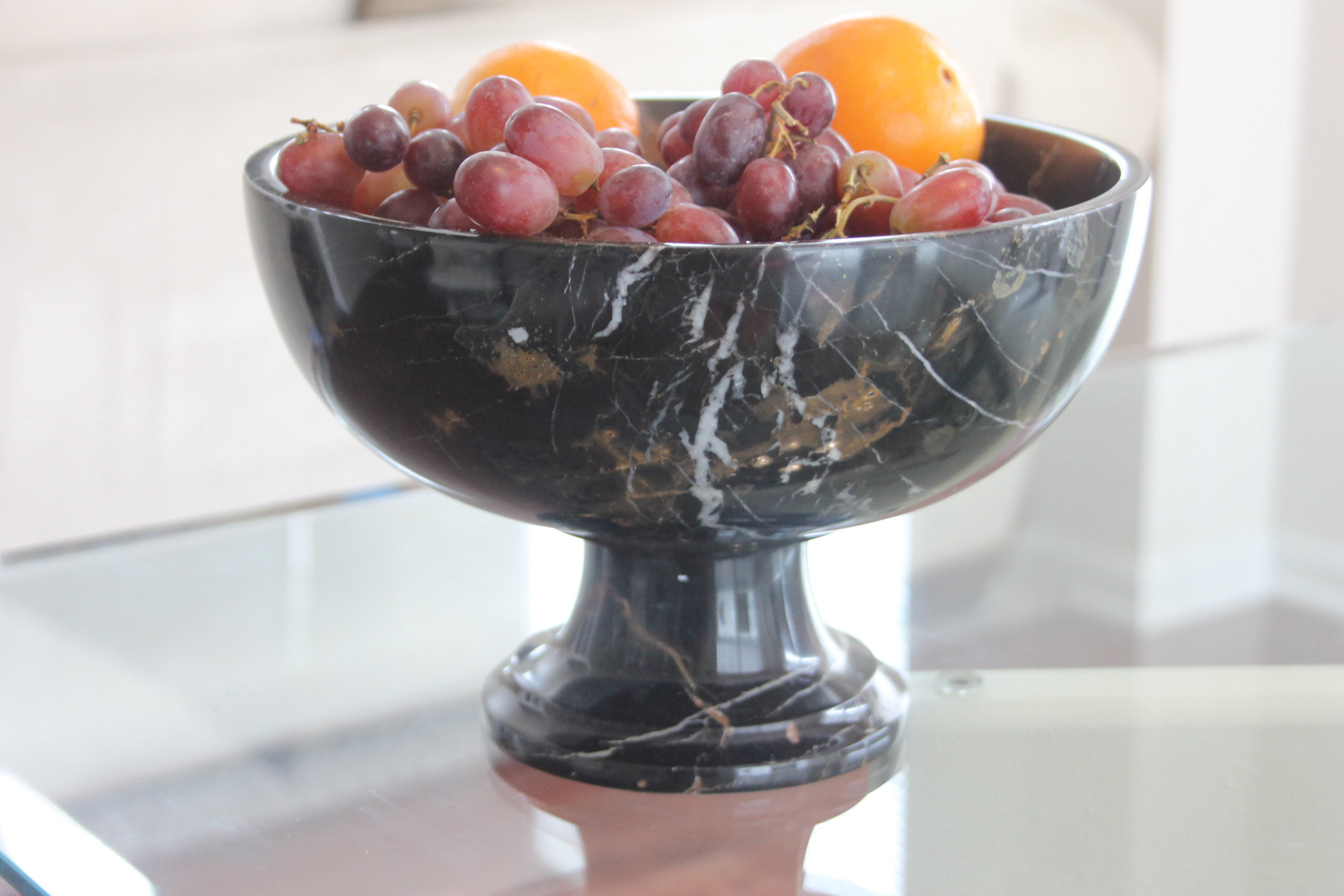 pedestal serving bowl