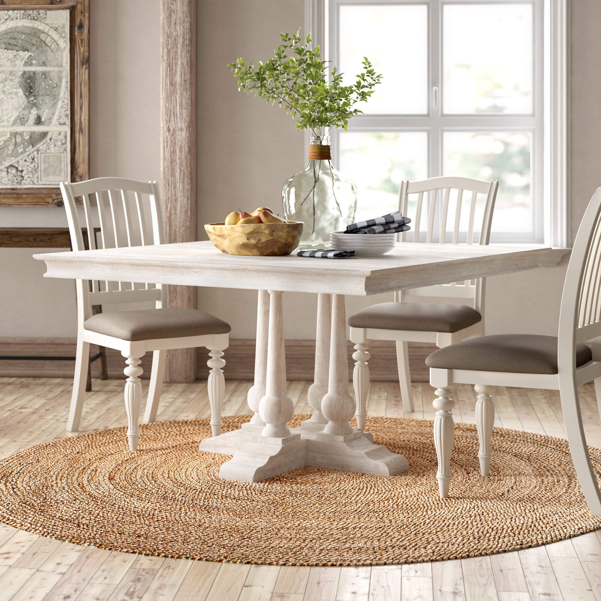 Fairgrove Solid Wood Dining Table Reviews Birch Lane