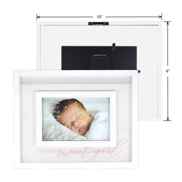 8X10 White PRINZ Le Petit Sweet Boy Boxed Wood Picture Frame 8X10 White PRINZ Le Petit Sweet Boy Boxed Wood Picture Frame