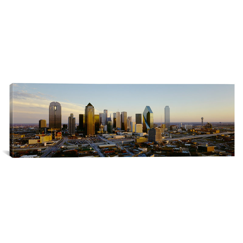 East Urban Home High Angle View Of Buildings In A City Dallas Texas Photographic Print On Canvas Wayfair