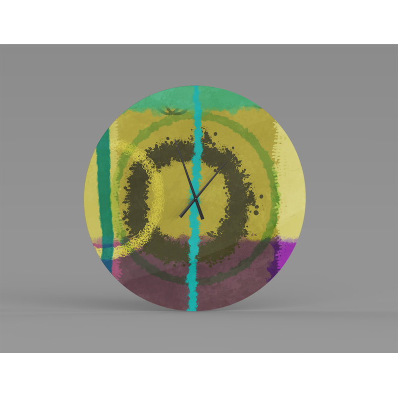 East Urban Home Oversized Sela Wall Clock Wayfair