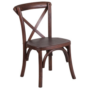 Ivonne Cross Back Kids Chair by Loon Peak