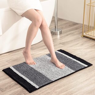 Non-Slip Water-aborbing Memory Foam Bedroom Bath Toilet Mat Rug Carpet Diamonoid 