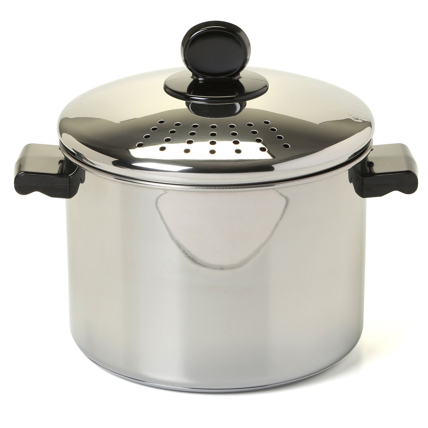 Details about   Mainstays 8 Quart Stainless Steel Stock Pot with Metal Lid. 