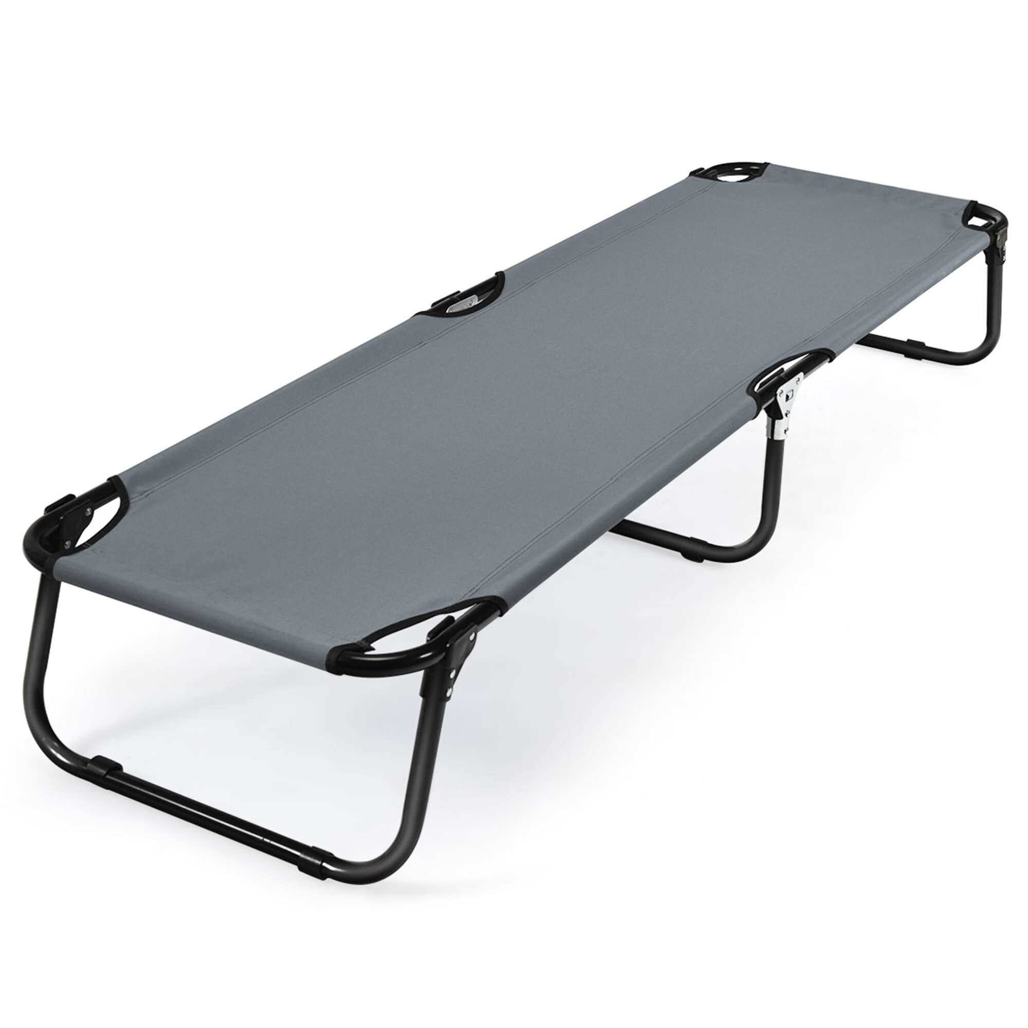 gymax folding camping cot