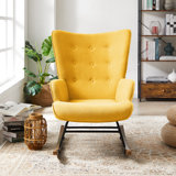 yellow nursing chair