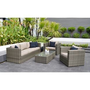 Go to store & view more images Moyne 5 Piece Sofa Set with Cushions by Beachcrest Home