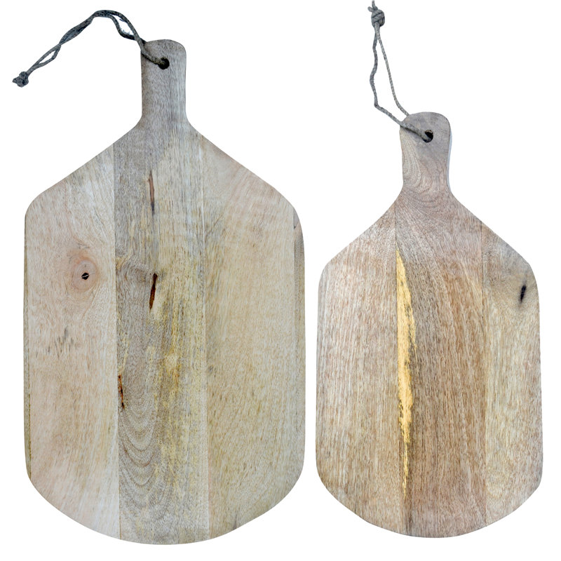 Perrine 2 Piece Mango-Wood Cutting Board Set