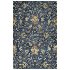 Toshiro Hand Tufted Wool Denim Area Rug