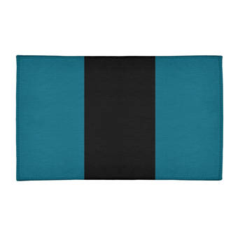 East Urban Home La Power Football Stripes Poly Blue Area Rug Wayfair