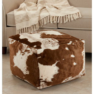 picture Animal Hide Pouf susannah 20 square animal print pouf ottoman