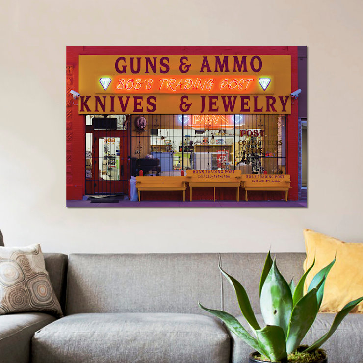 East Urban Home Facade Bob S Trading Post Photographic Print On