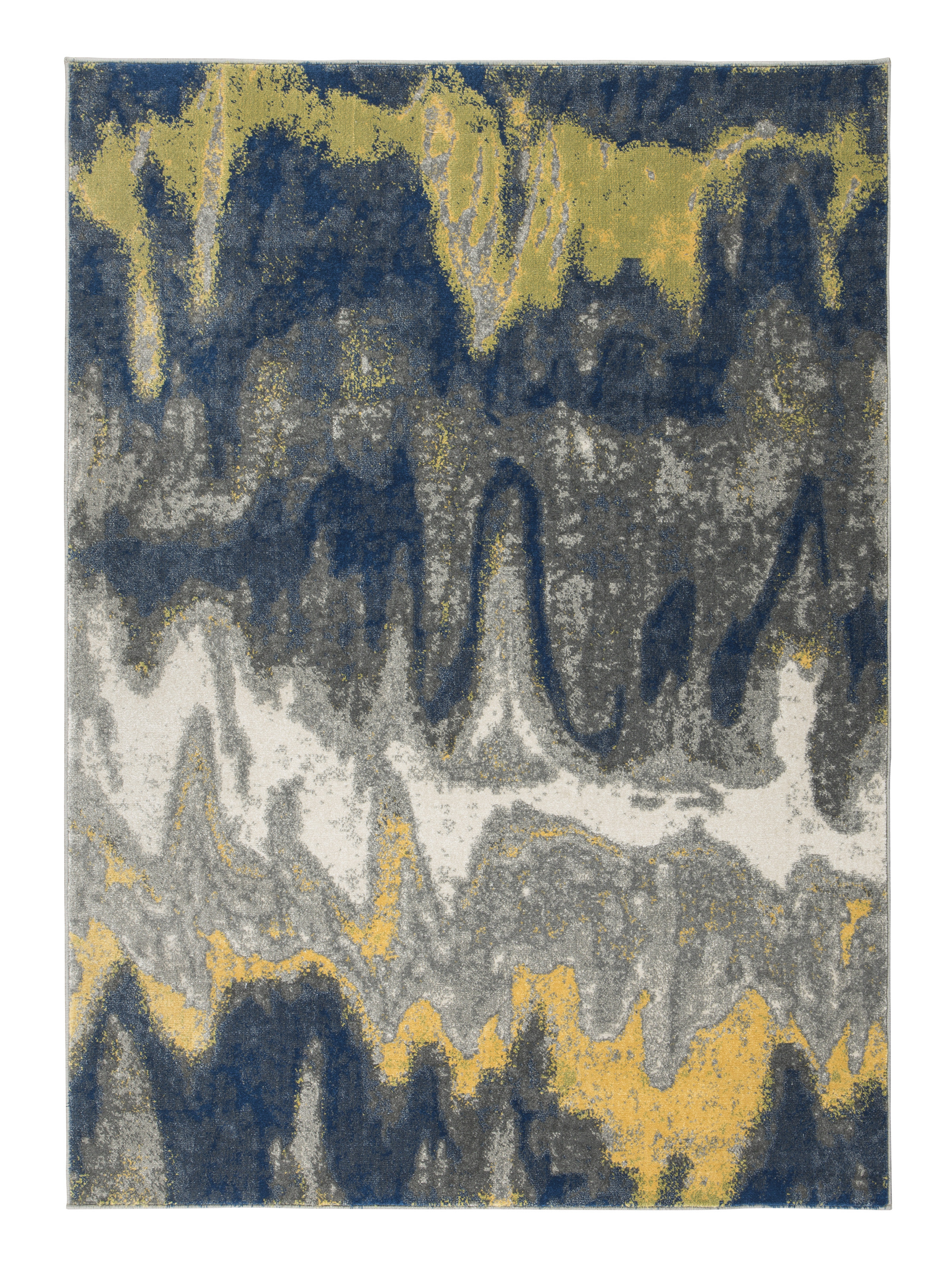 Latitude Run Hillsdale Blue/Yellow/Gray Area Rug Wayfair