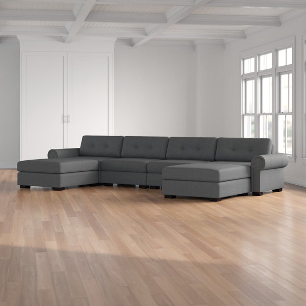 Three Posts Willia U Shape 112 Modular Sectional With Ottoman