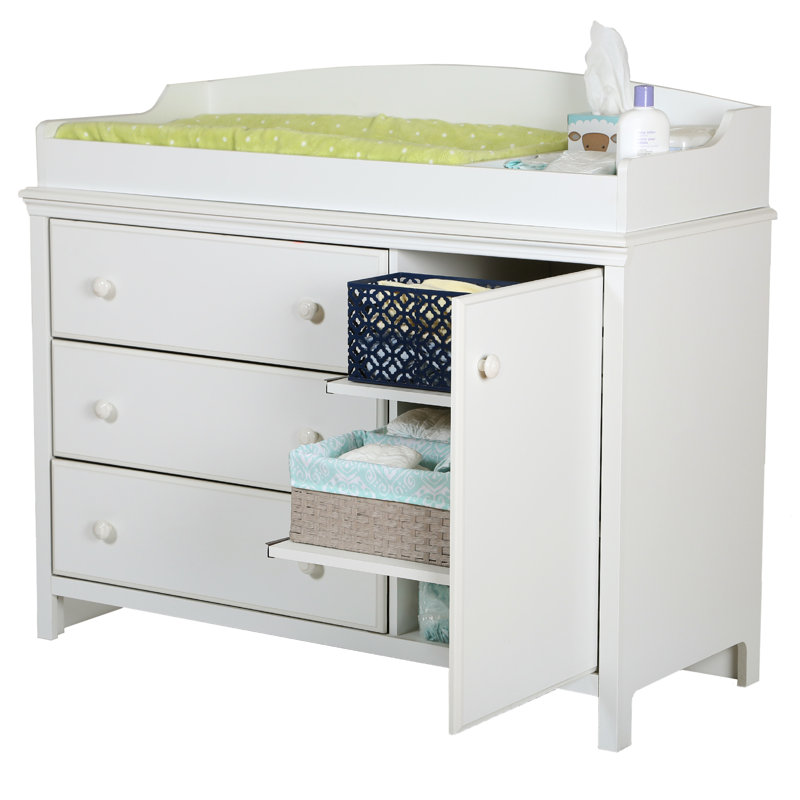 dresser with removable changing table top