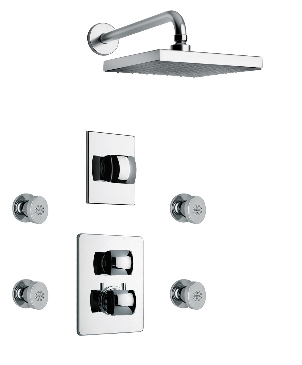 Latoscana Lady Thermostatic Tub And Shower Faucet With Valve Wayfair