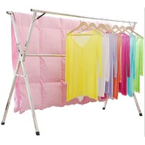 FOLDING Pink Clothes Horse Cloth Aluminium Drying Rack Airer Indoor Outdoor 50m