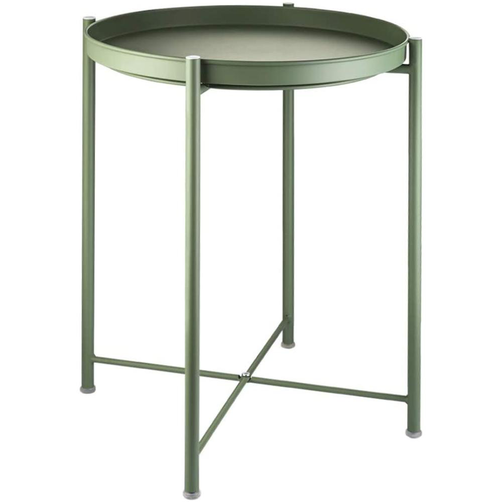 Ivy Bronx Aizaiah 20.8'' Tall Iron Tray Top End Table Wayfair