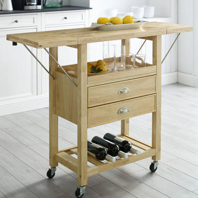 Red Barrel Studio Corinna Kitchen Cart Butcher Block Reviews Wayfair