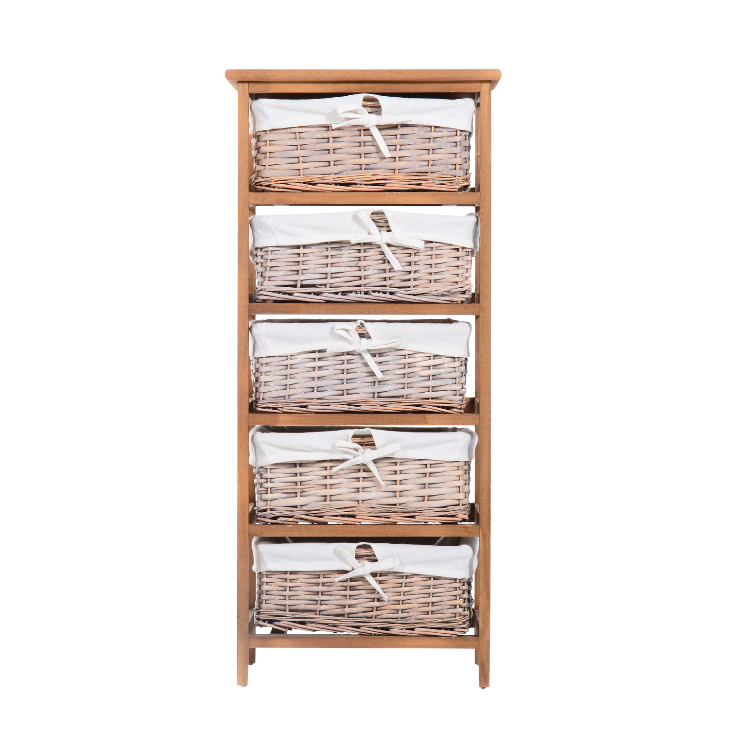 Homcom 40 X 90cm Bathroom Shelf With 5 Drawers Reviews Wayfair Co Uk