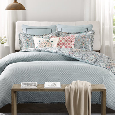 Echo Design Sterling Reversible Duvet Cover Set Size Fullqueen