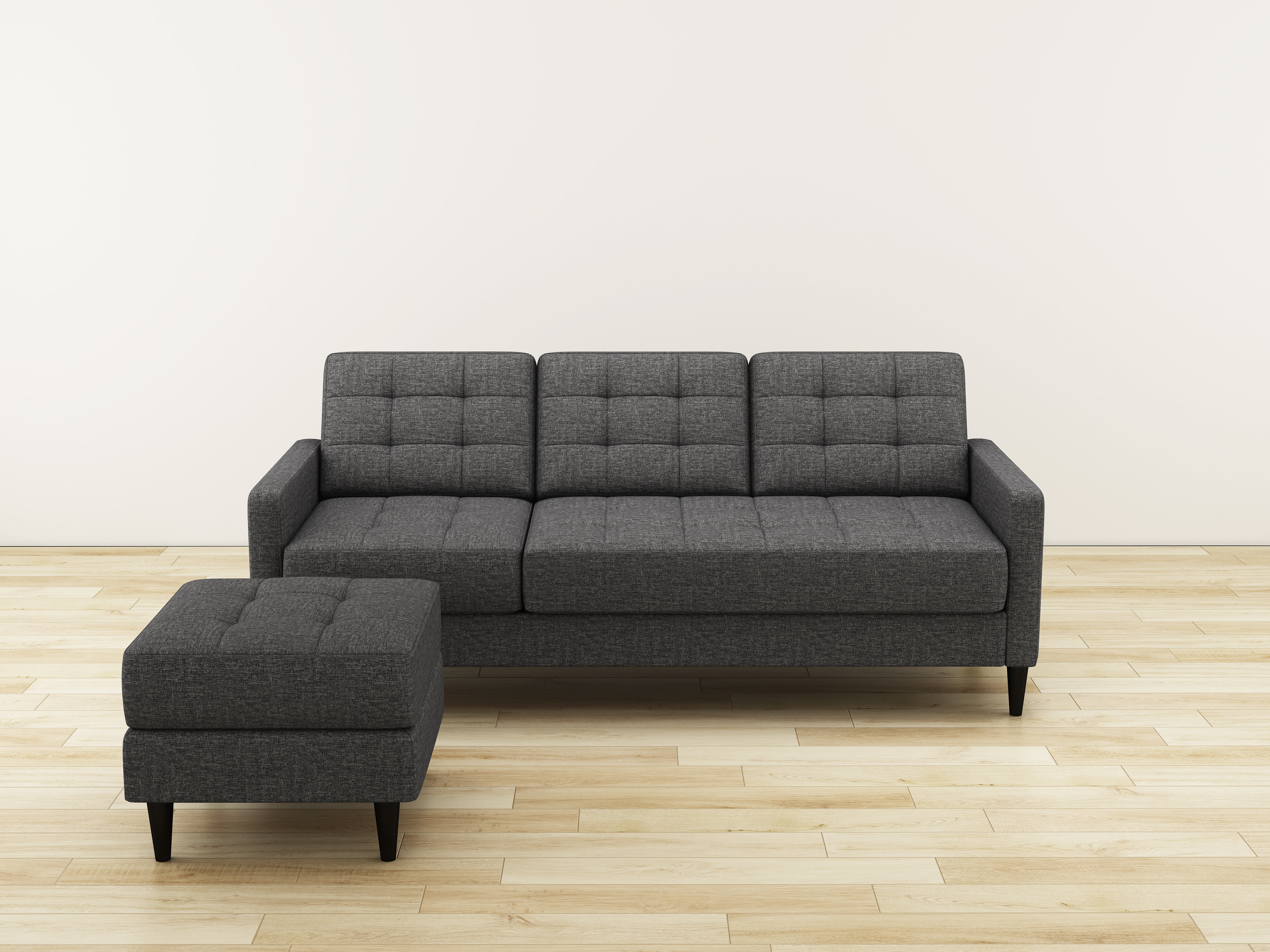 Gold Sparrow Ashland 82" Wide Reversible Sofa & Chaise with Ottoman