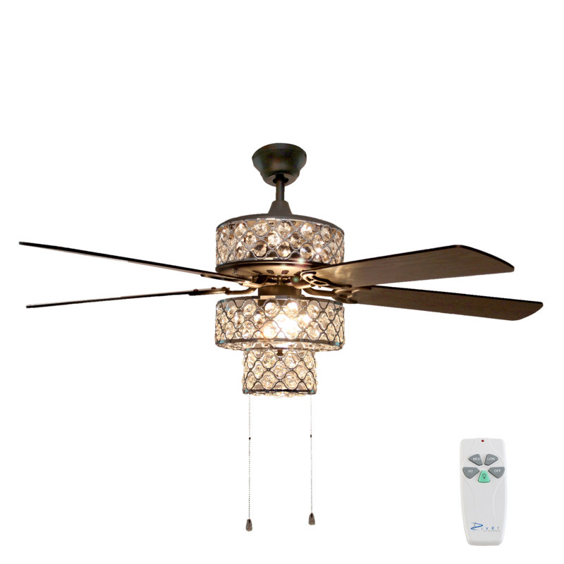 House Of Hampton 52 Marleigh Tri Tiered 5 Blade Ceiling Fan