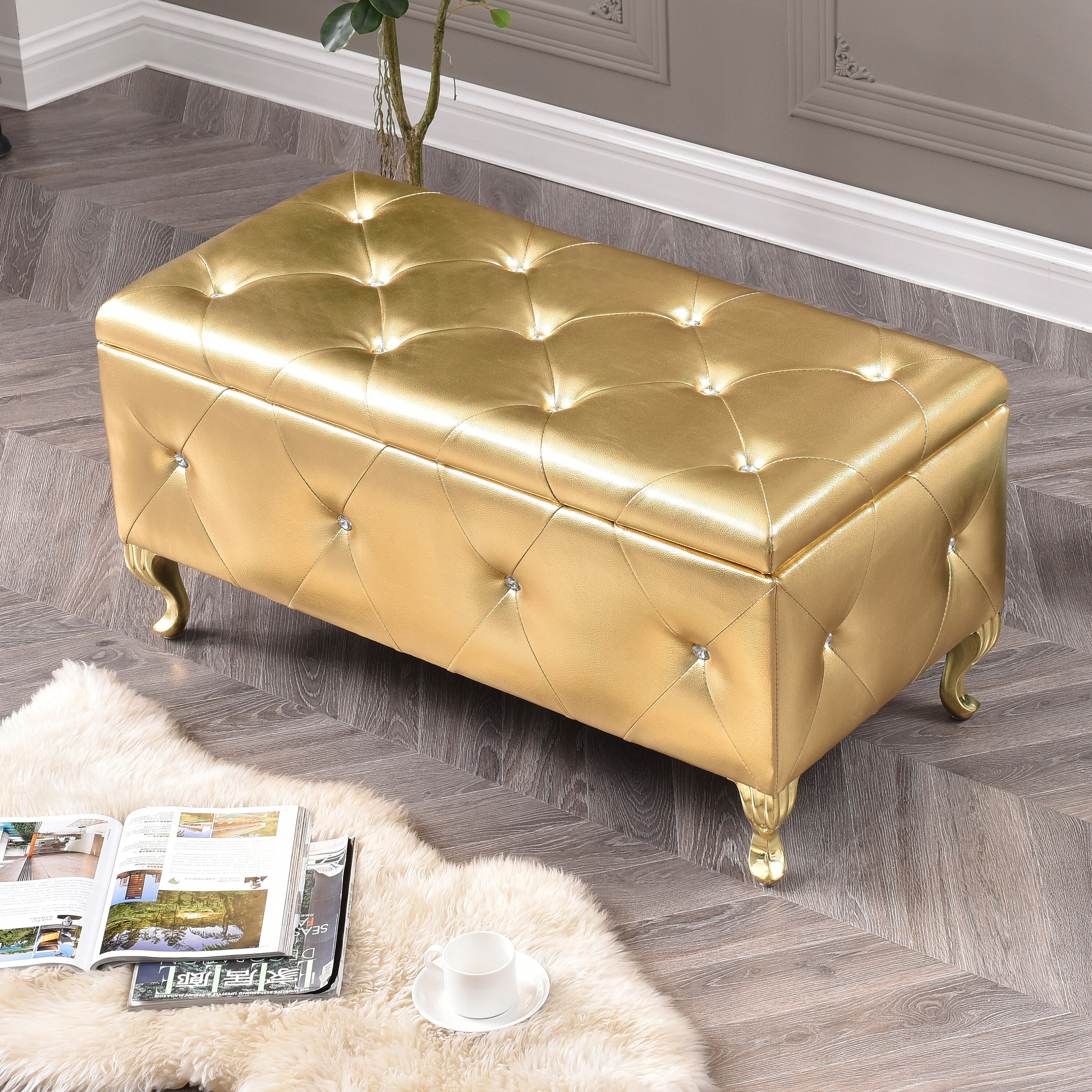 Bedroom Gold Benches You Ll Love In 2021 Wayfair
