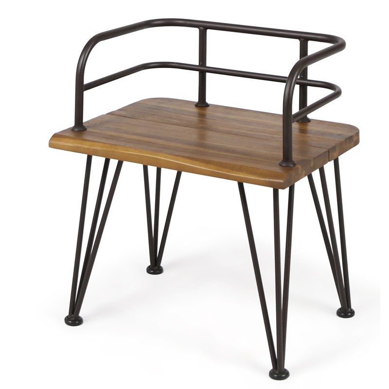 Williston Forge Hansell Outdoor Industrial Patio Dining Chair Wayfair Ca
