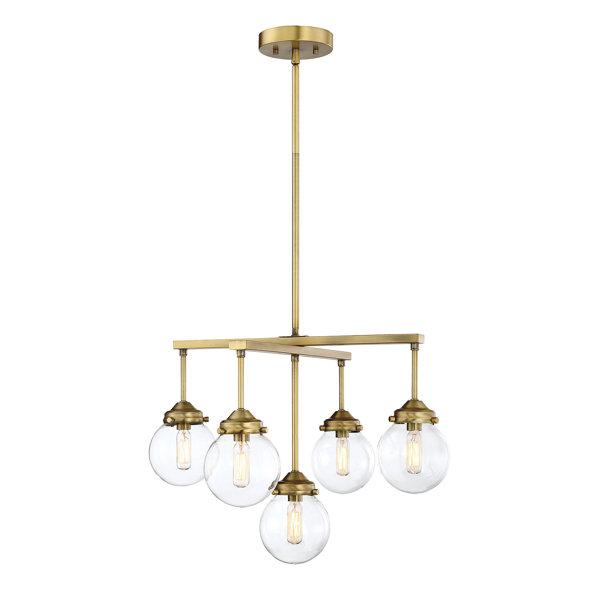 Joss Main 5 Light Unique Statement Geometric Classic Chandelier Reviews Wayfair