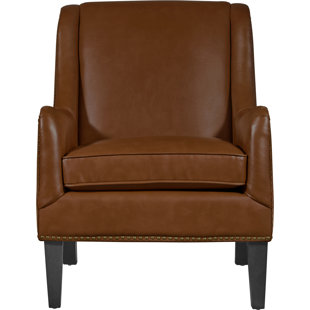 Leather Chair Two Tone Wayfair Andover Leather Armchair